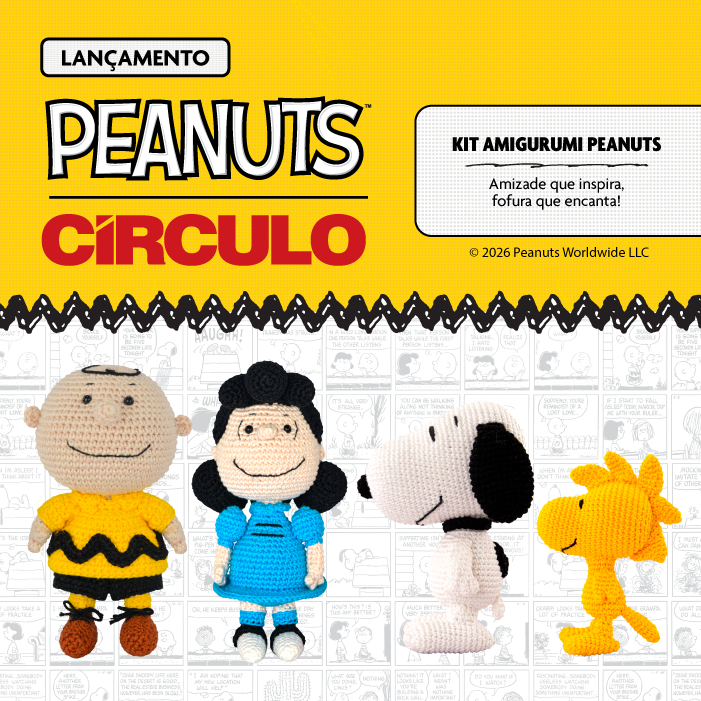 Lançamento Círculo: Coleção Kit Amigurumi Peanuts